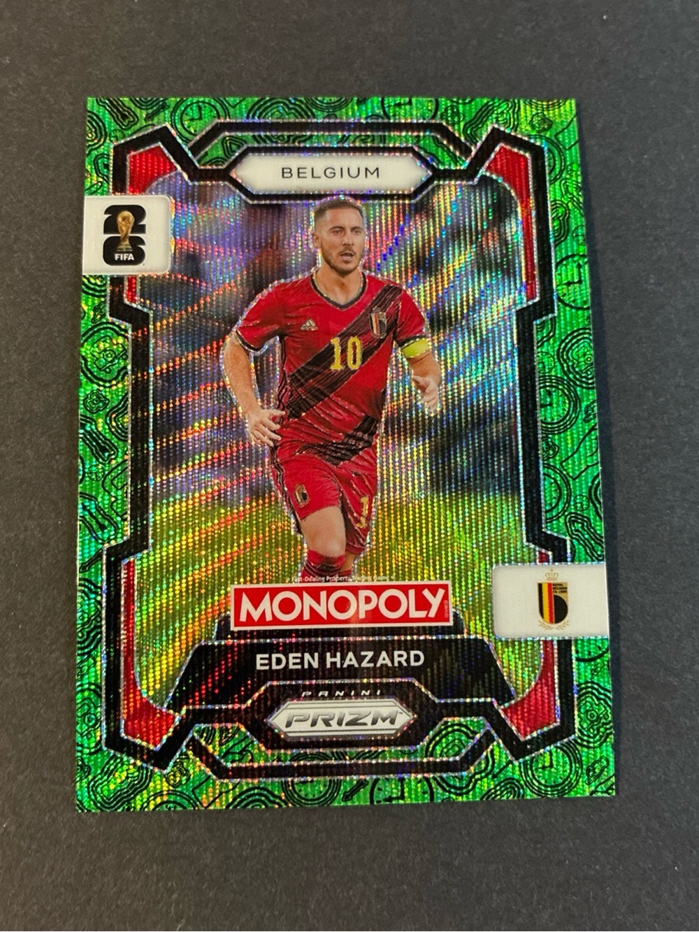 2026 Prizm Monopoly Fifa World Cup Eden Hazard #66 Four Corners Green Wave Prizm